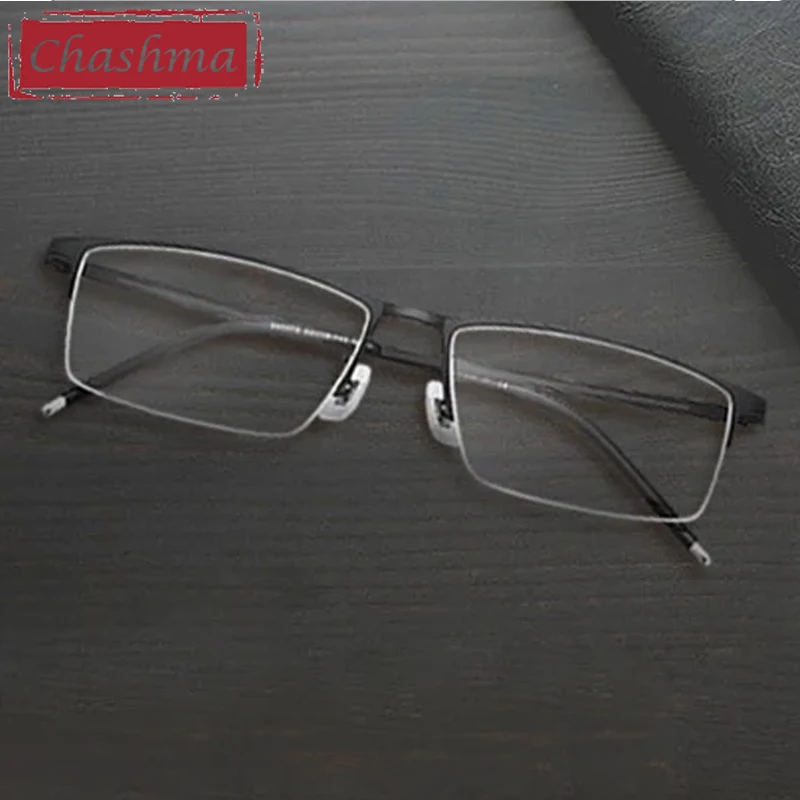 Chashma Prescription Glasses Men Elegant Eyewear Top Quality Titanium Anti Blue Light Eyeglasses Frames for Recipe Spectales