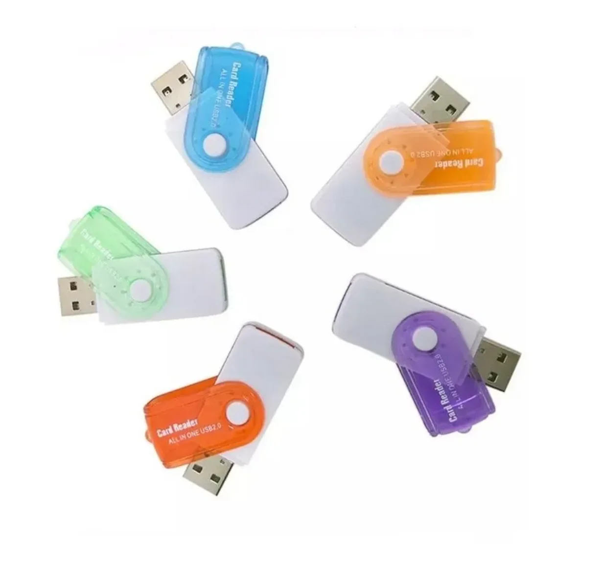 EC-036632 / 1 PCS Leitor Gravador Cartão Memória, Pro Duo,sd, M2, Micro Sd,COR DE ENVIO