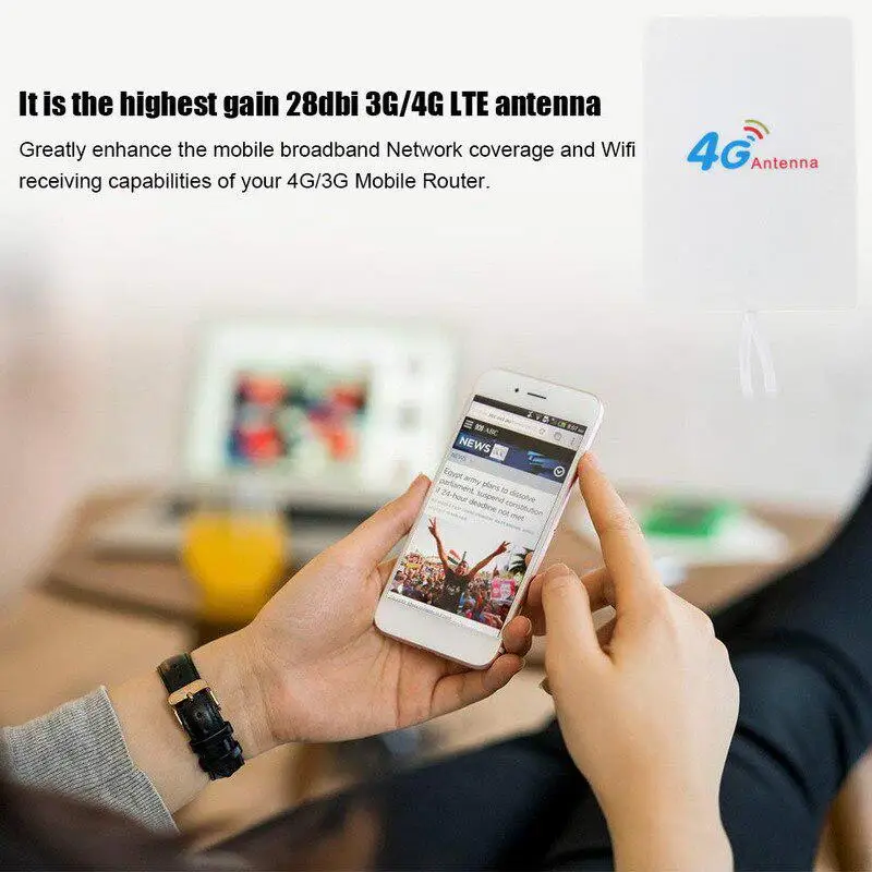 Lte Antenne 3G 4G TS9 CRC9 Sma Connector 4G Lte Router Externe Antenne Voor Huawei 3G 4G Lte Router Modem 2M Kabel