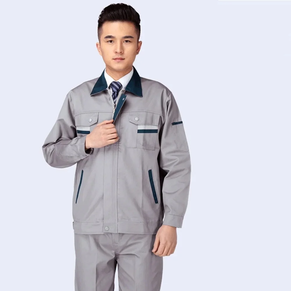 Spring autumn workwear men coverall welding suit wear-resistant factory workshop labor protection clothing construction uniforms