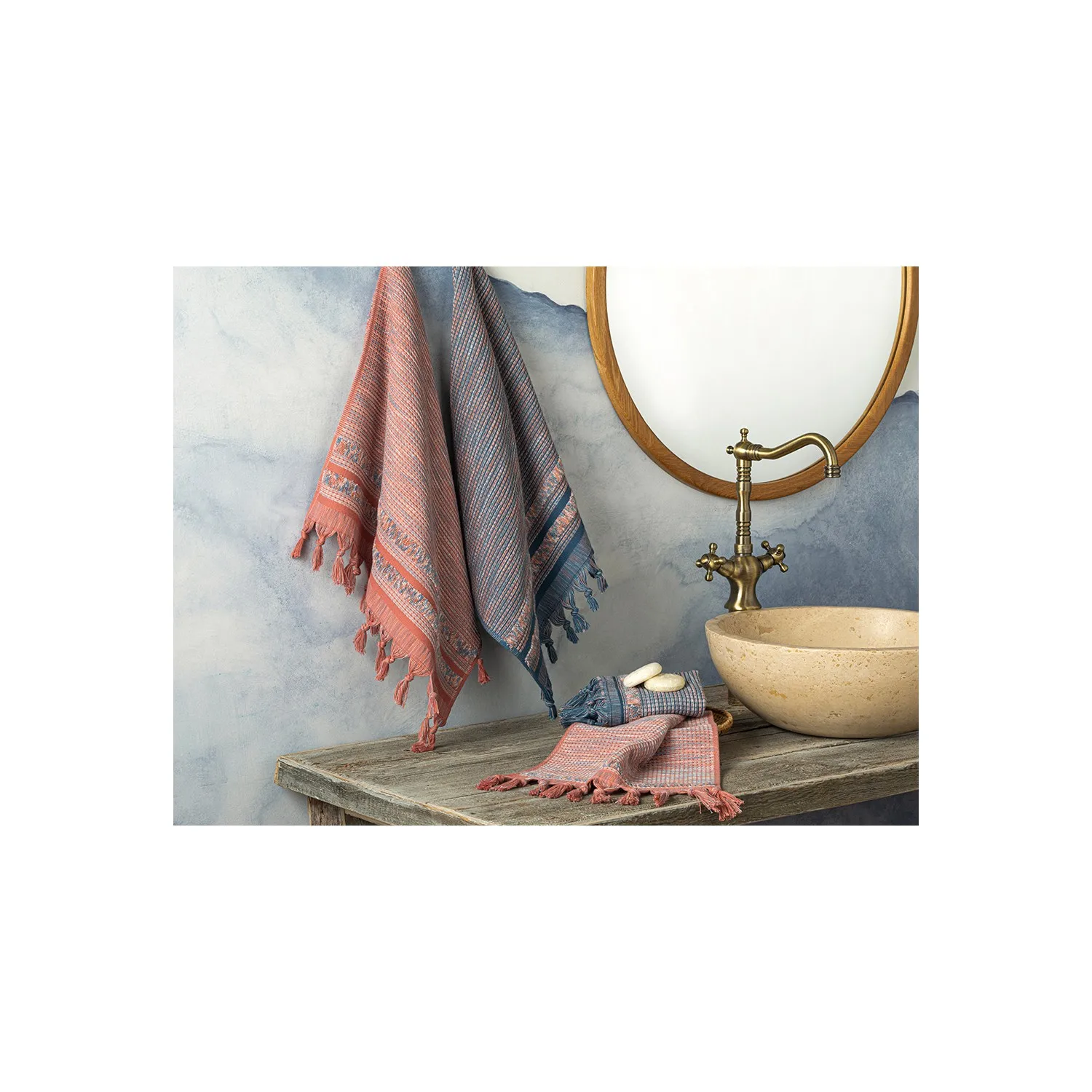 욕실용 주방 핸드 터키 타올, 오가닉 코튼 지참금, 빠른 흡입, 세탁 가능한 얇은 우븐, 50x70 cm, 1 개