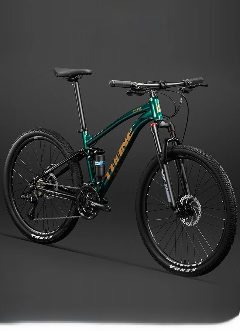 AliExpress UK 24/26/27.5 inch Downhill DH Bike Soft Tail Mountain Bike Double Suspension Mountain Bicycle 24/27/30