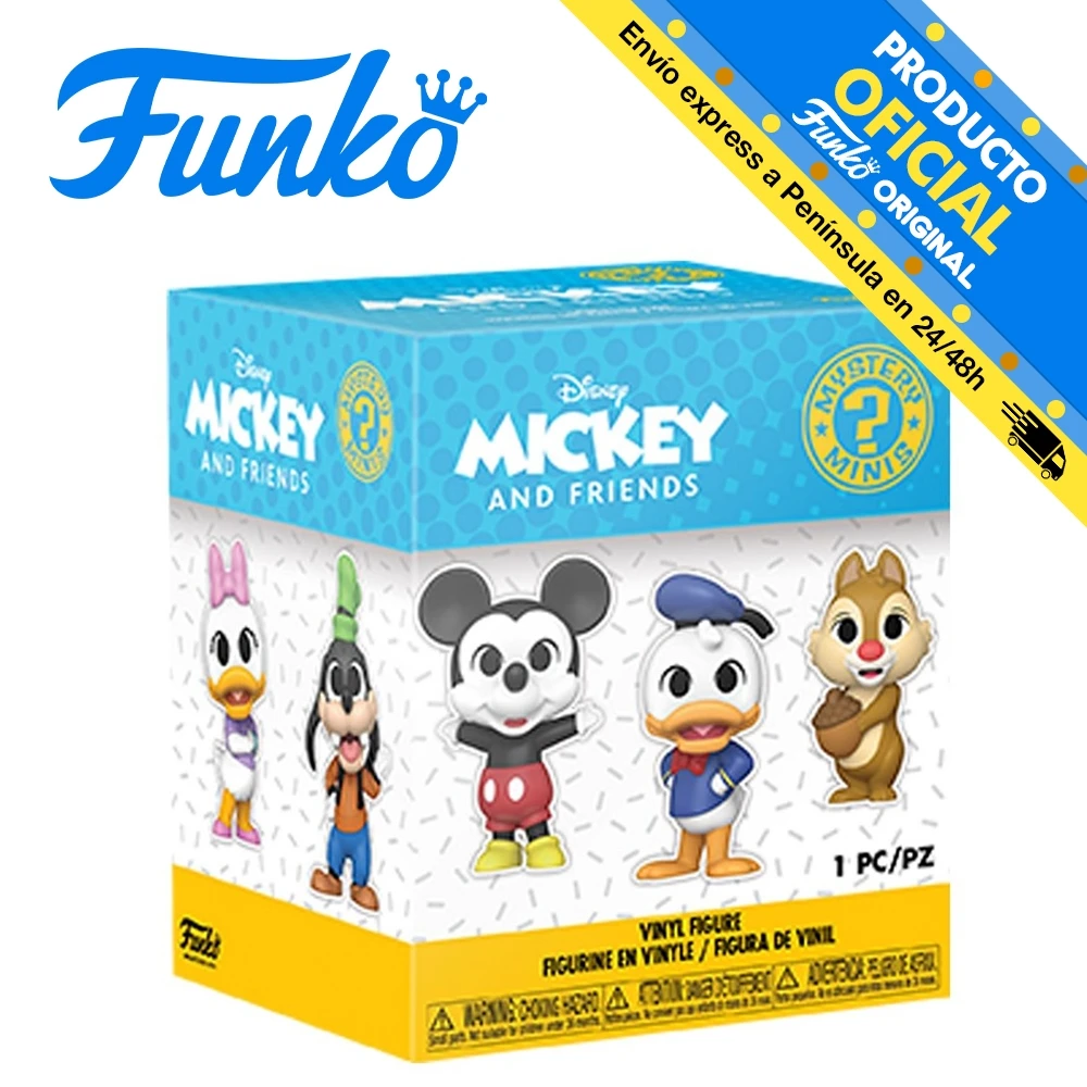 Funko Mystery Mini 1 Surprise Box - Classic Disney 59617 (1 pcs) original Toys for Boys Girls original Gifts Collector Figures Doll Shop With Box new, man, woman, license