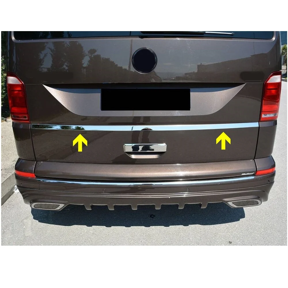 For VW Transporter T6 Chrome Trunk Bar 2015-2023 Models. Single Door. Stainless Steel. A+ Quality. Car Accessories