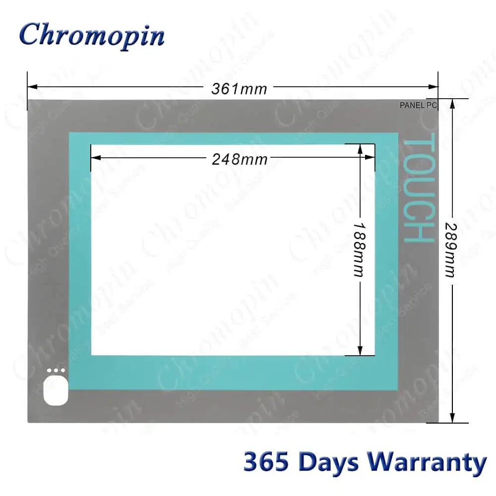 Touch Screen Panel Glass Digitizer for 6AV7884-0AD12-3BE0 6AV7 884-0AD12-3BE0 IPC477C Touch with Front Overlay Protective Film