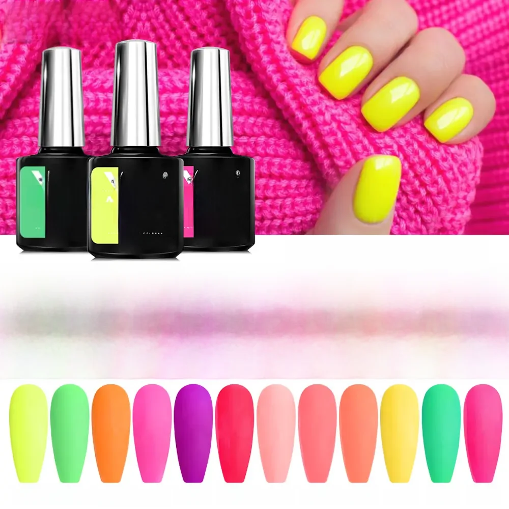 Venalisa néon vernis à ongles Super magnifique couleur d'été manucure des ongles 7.5ml Semi Permanent tremper UV LED vernis à ongles Gel