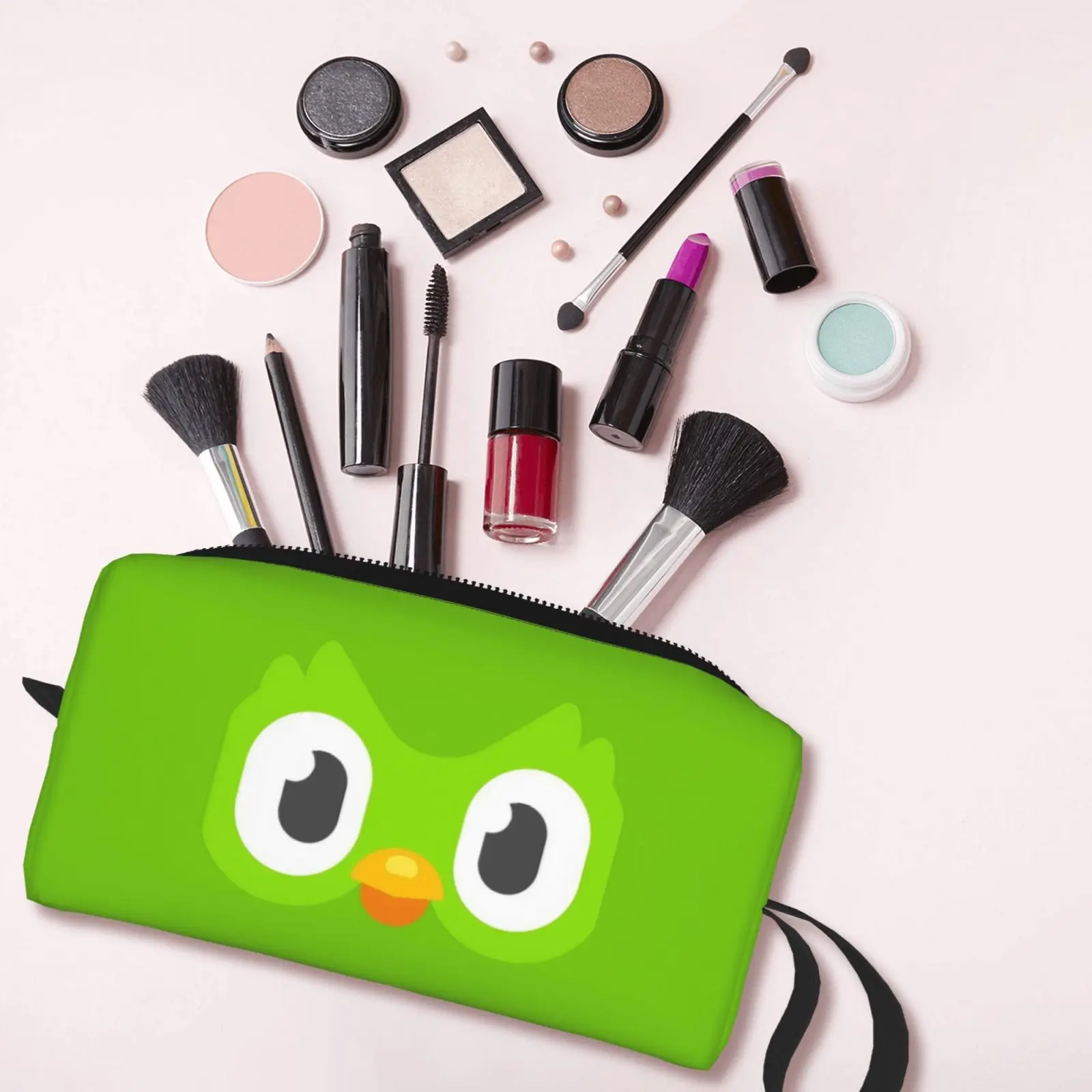 AstroY-Trousse de maquillage portable pour enfants, grande trousse de maquillage, fermeture éclair, poudres, trousses cosmétiques de voyage, trousse de toilette portable pour femmes, SKZ Kpop Idol