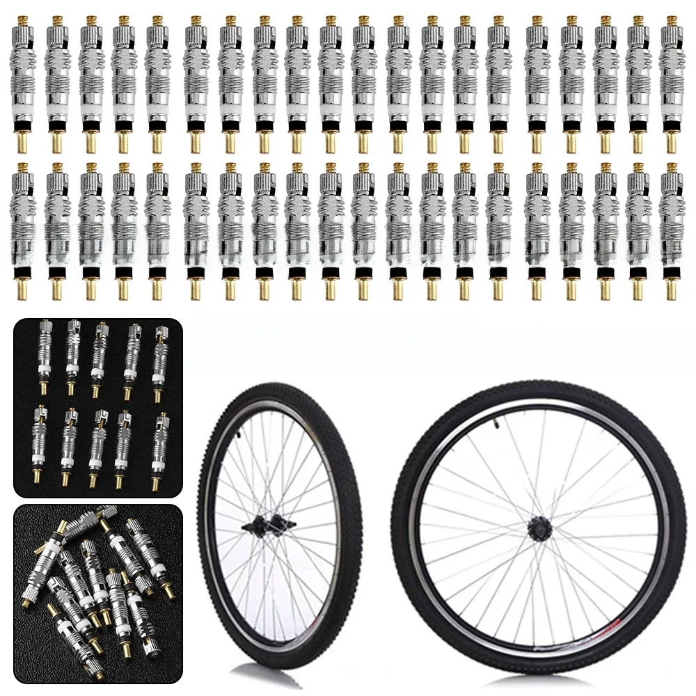AliExpress Shunmaii 20-100PCS Detachable Presta Bicycle Valve Core Replacement Brass CNC FV MTB Road Bike Tire Tubes Service Parts Repair Tools
