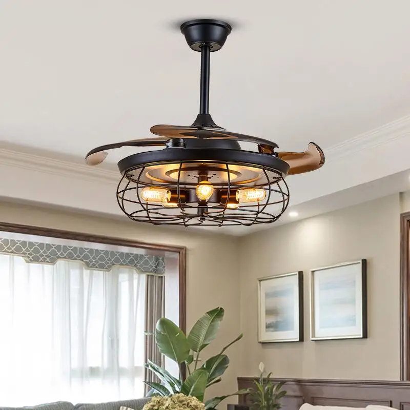 Retro Living Room Fan Lamp 42