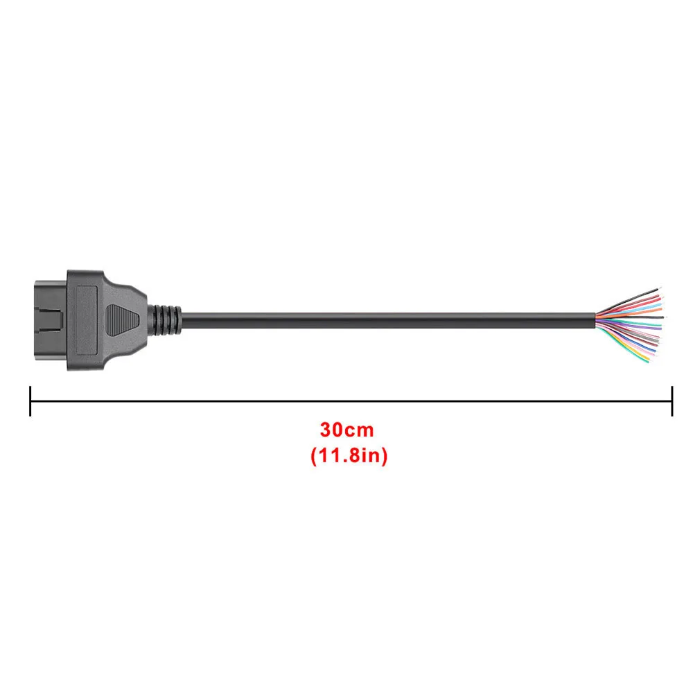 Obd2 16pin macho plug conector fêmea extensão cabo de abertura ferramentas do carro interface diagnóstico scanner obdii conector cabo macho