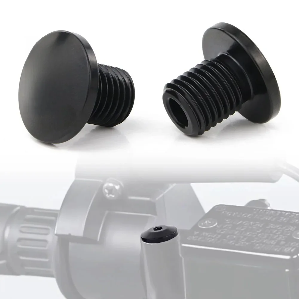 Pour Yamaha Husqvarna Ducati KTM Husqvarna ​ Zero MV Agusta 2 pièces M10x1.25 bouchon de bouchons de trou de miroir à filetage gauche et droit