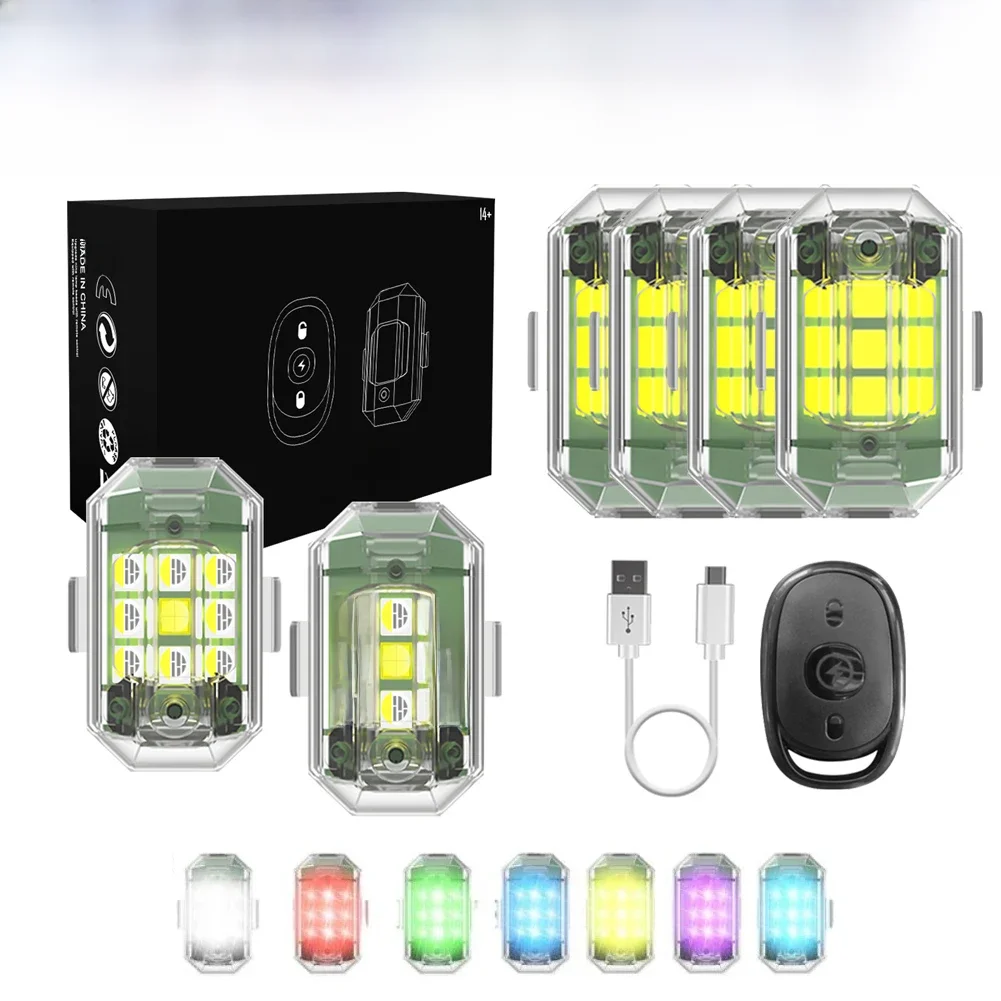 AliExpress Shunmaii Wireless Remote Control LED Strobe Light for Motorcycle Car Bike Scooter Anti-collision Warning Lamp Flash Indicator Waterproof