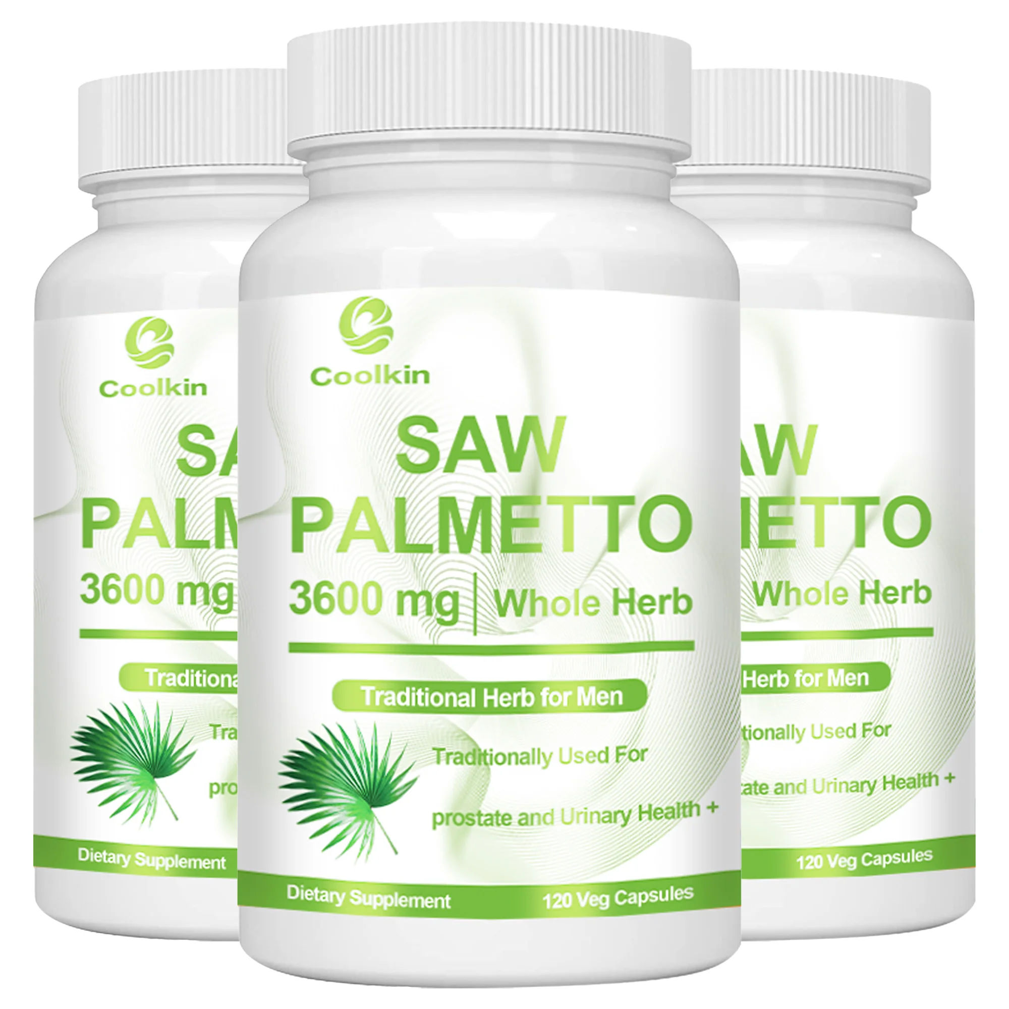 Saw Palmetto - Promotes Hair Growth and Urinary Support, Prostate Health, Prevents Hair Loss - 120 Capsules