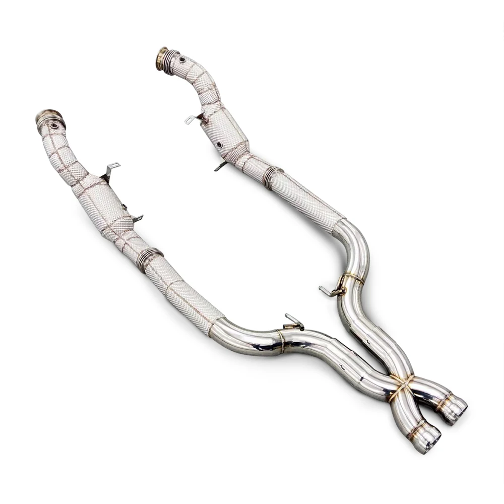 Catalytic Converter Exhaust for Mercedes Benz S63 AMG W222 5.5T 2017-2019 Racing Performance Downpipe Exhaust System