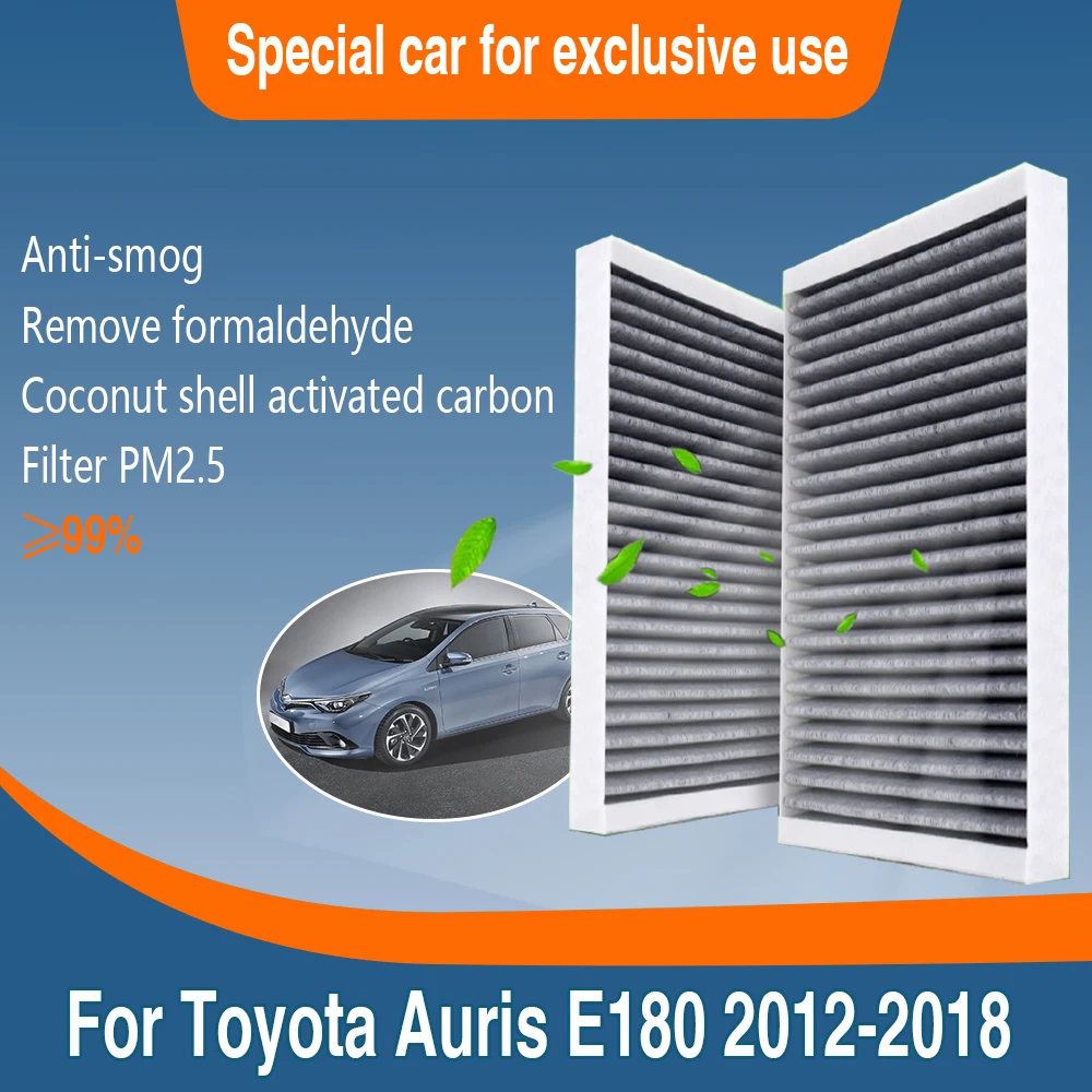 

Air Filter For Toyota Auris MK2 Corolla E180 iM 2012 2013 2014 2015 2016 2017 2018 External Cabin Filter Car Air Conditioner ABS