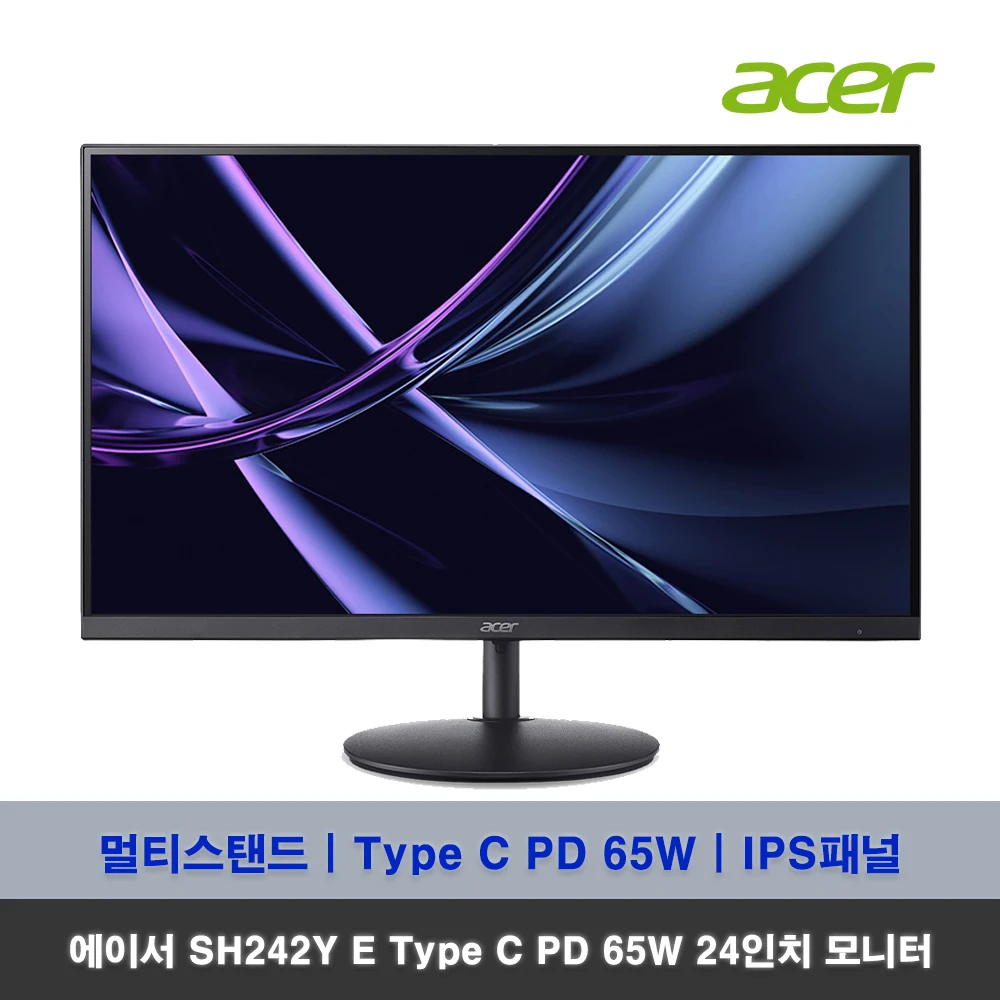 [بينغونغ] أيسر SH242Y E ، USB نوع C ، PD ، 65W ، FHD ، شاشة 24 بوصة