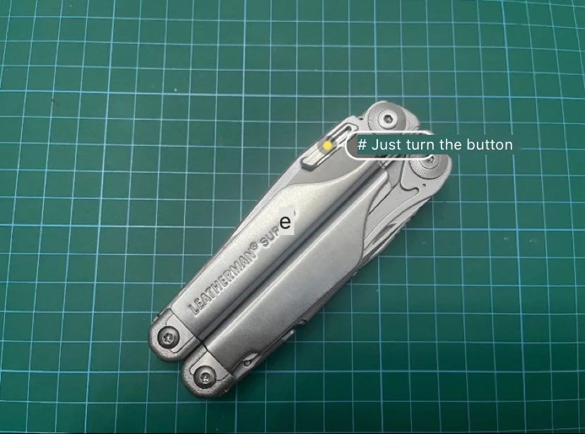 Leatherman Surge Retrofit Parts Quick Button Knife Push Button 303 Stainless Steel