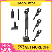 JIGOO V700 Cordless Vacuum Cleaner Station with 2.5L Dust Capacity, Auto Dust Collection, 480W, 33KPa Suction Pressure, 3 Modes
