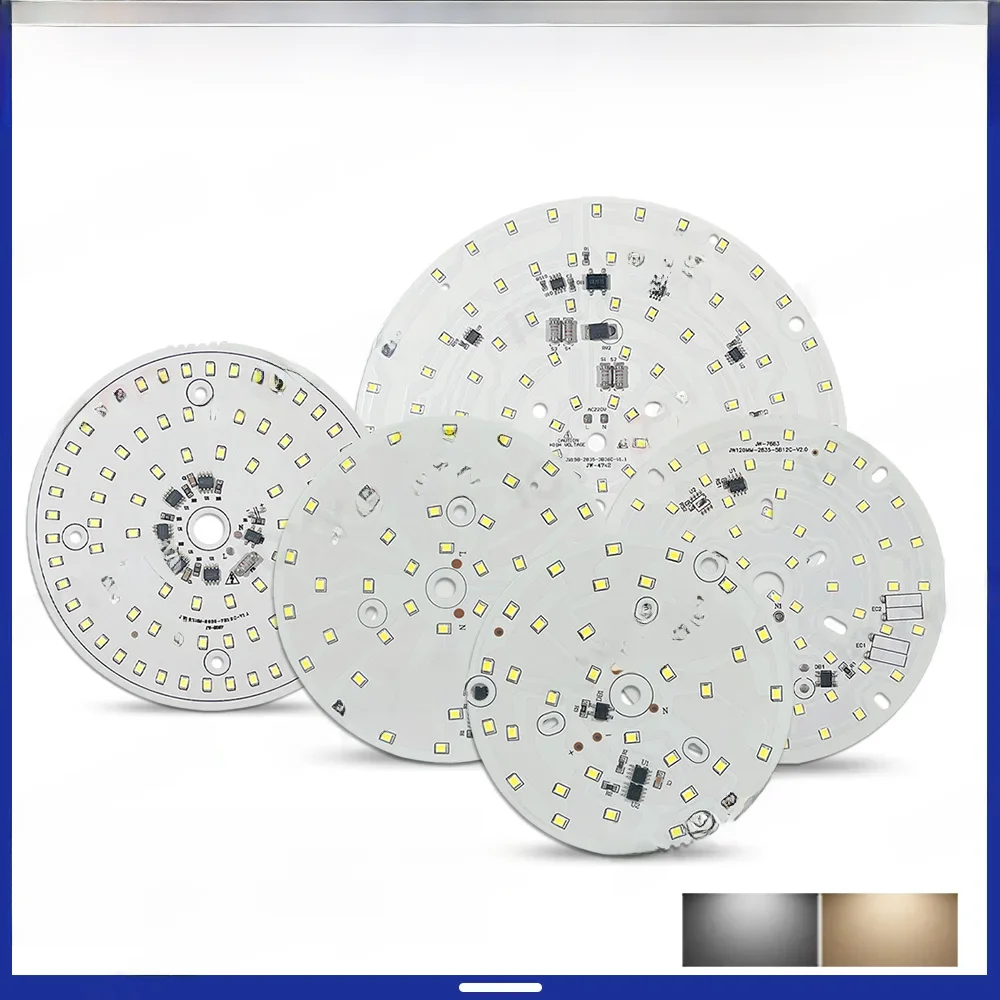 1 pièces LED 15W 18W 24W 40W 80W 100W haute puissance AC220-240V aucun pilote nécessaire SMD2835 lampe perle bricolage PCB LED ronde ampoule éclairage