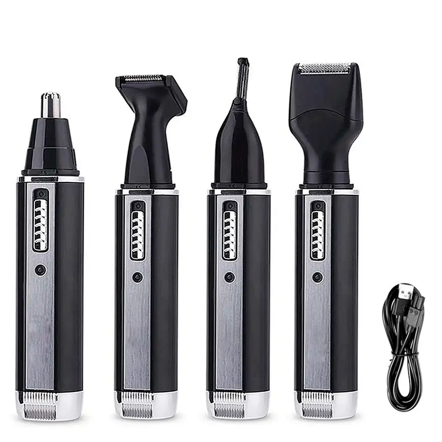 4 In 1 Electric Hair Trimmer Set Rechargeable High Precision Pain Free Eyebrow Beard Hair Nose