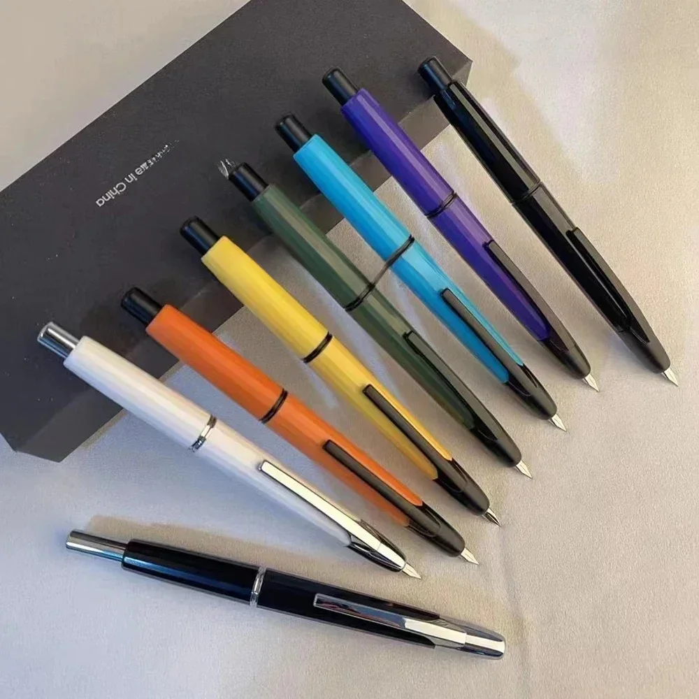 Nowy styl MAJOHN A2 Press Resin Fountain Pen Extra Fine Nib 0.4mm Ink Pen Converter For Writing Christmas Gift Lighter Than A1 — zdjęcie produktu 7