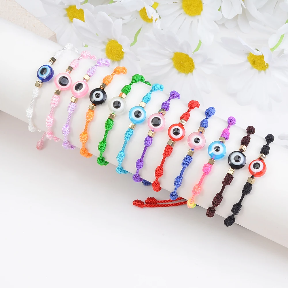 12PCS/ Set Bohemian Hand-woven Bracelets, Woven Bracelets for Men and Women, Suitable for Various Seasons