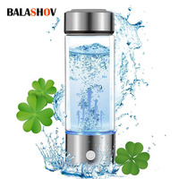Hydrogen Generator Water Cup Filter Ionizer Maker Hydrogen-Rich Water Portable Super Antioxidants ORP Hydrogen Bottle 420ml