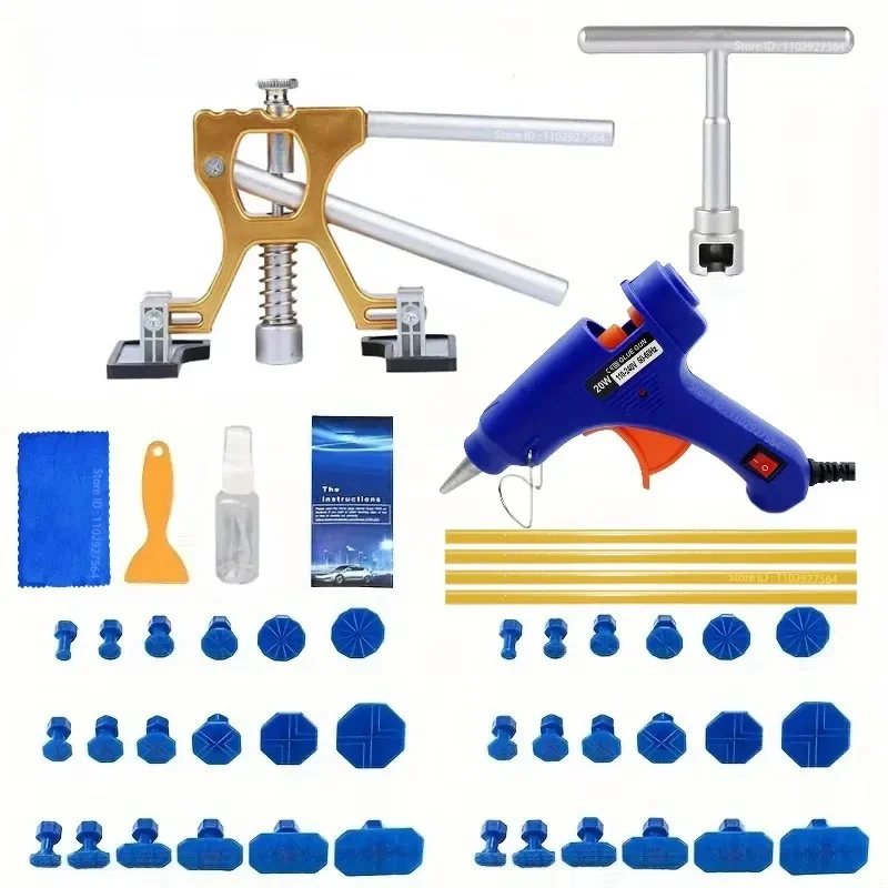 ZFOUEK Nowe narzędzia do naprawy wgnieceń samochodowych Zestaw do bezlakierowej naprawy wgnieceń Auto Paintless Body Dent Removal Remover Kits Dent Puller for Cars — 2