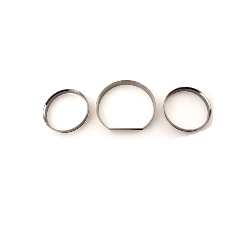 Gloss Chrome Dashboard Gauge Ring Set | ABS Plastic | For Mercedes Benz E Class W124 | Triple Plate Chromed