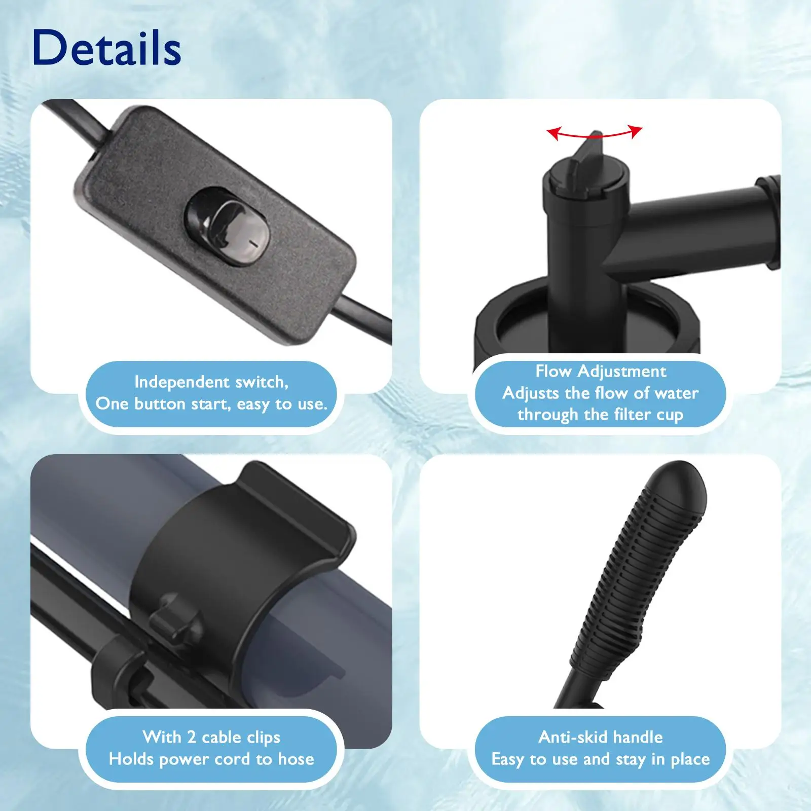 Electric Aquarium Gravel Cleaner 8