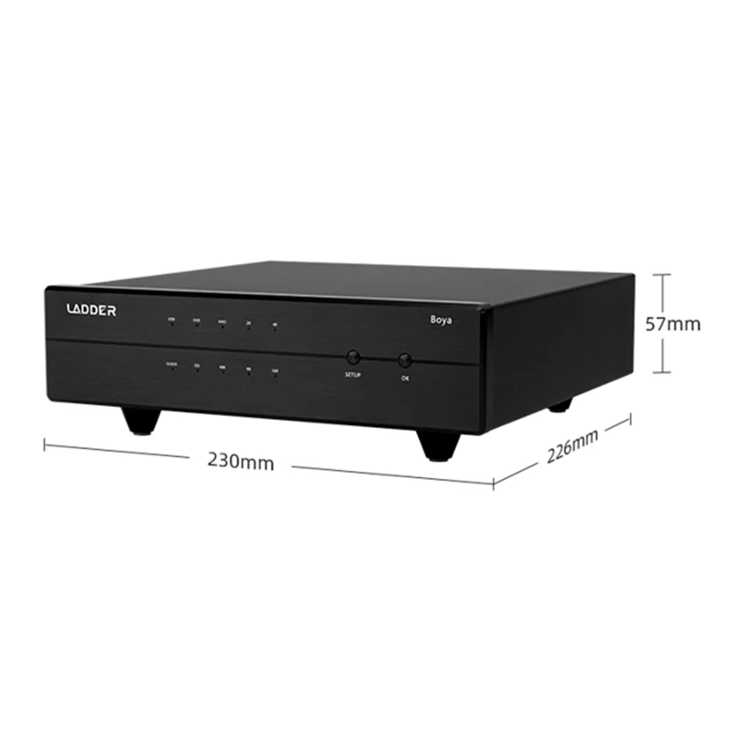 Ladder Boya Audio Interface Precise FEMTO Clock DSD512 PCM768kHz with USB2.0 Type B Digital Input