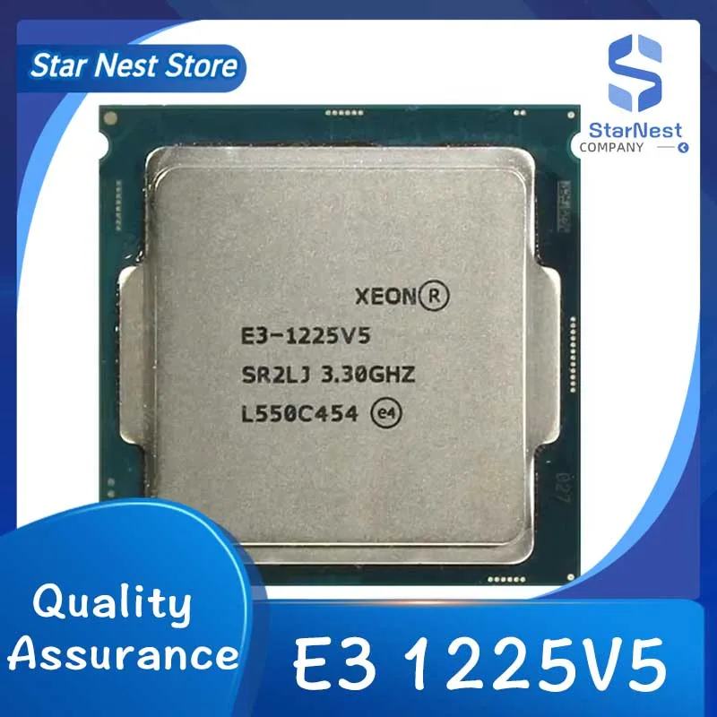 Xeon E3 1225 V5 3.3GHz 4 Core LGA 1151 cpu processor