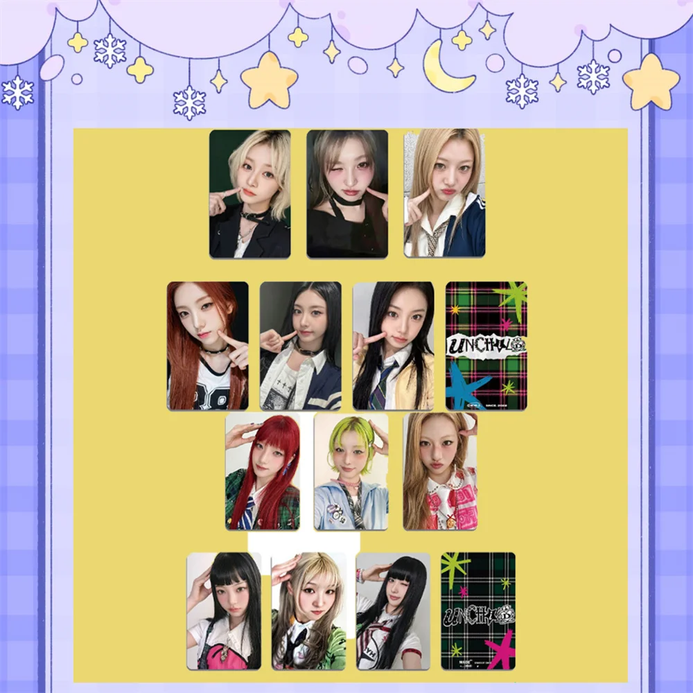 UNCHILD Album We Are UNCHILD Cosplay Photocard 6Pcs/Set HD Double Sides Printing LOMO Card Glossy Postcard Heekie Tin Fans Gift