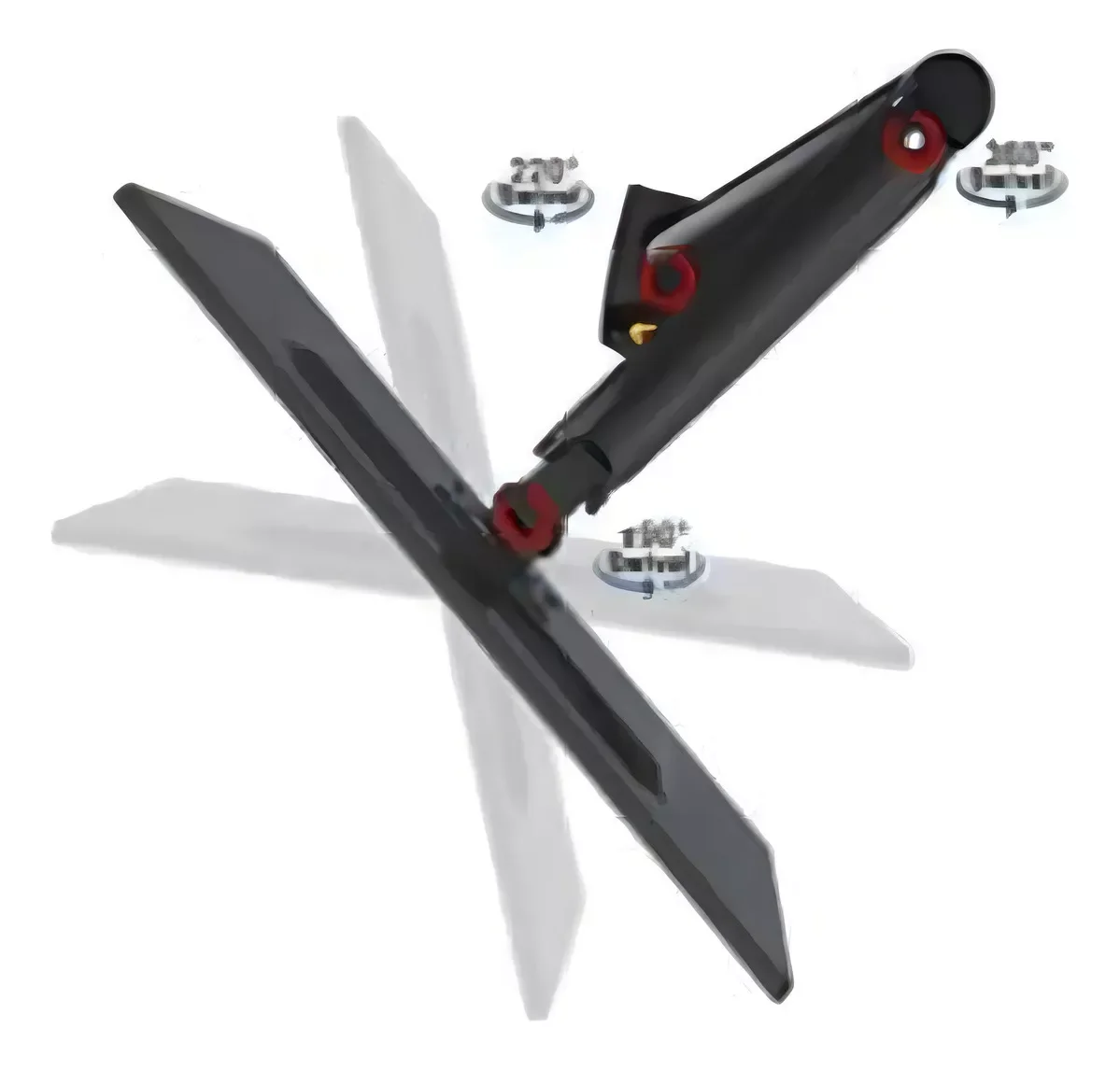 Suporte Duplo Articulado de Mesa para Monitores LED LCD 17 a 32 Polegadas Ajustável com Pistão a Gás Modelo ON F180