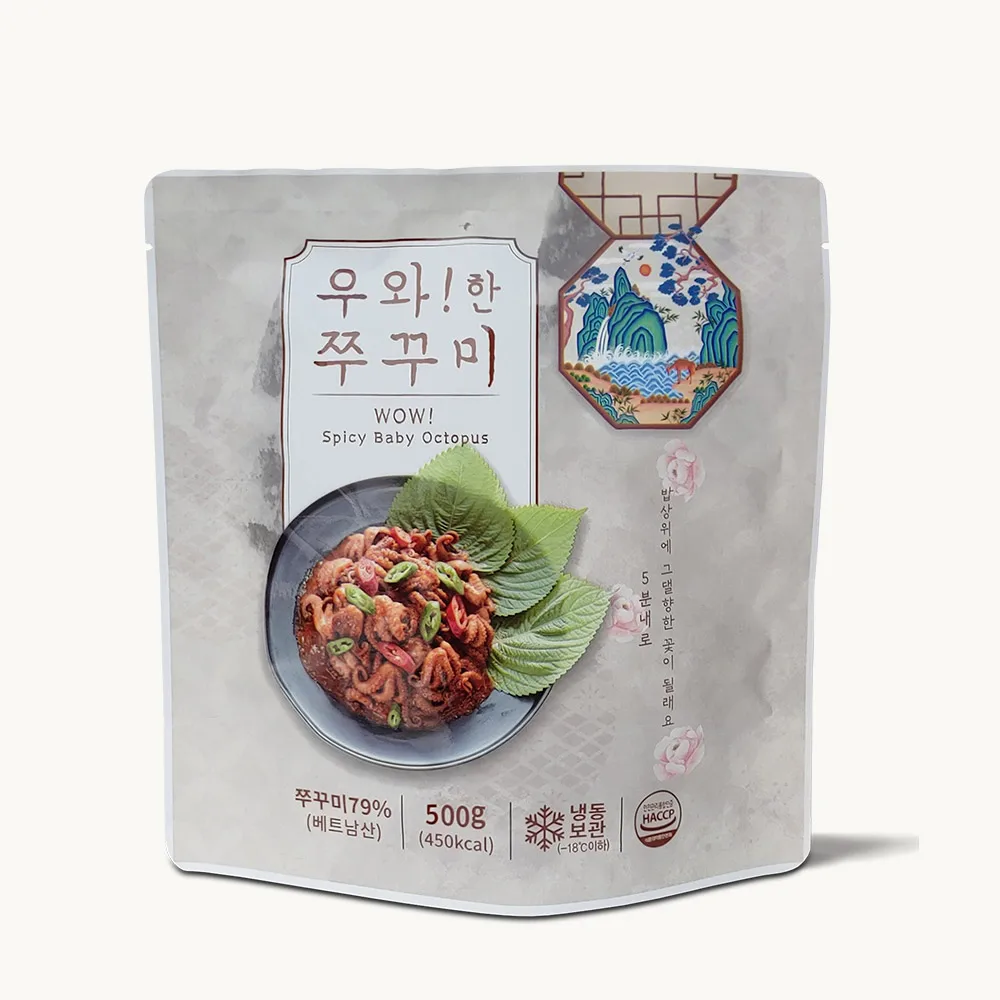 Premium Wow! Korean spicy seasoning stir-fried webfoot octopus 500g Camping Home party Housewarming Alone Camping Dishes