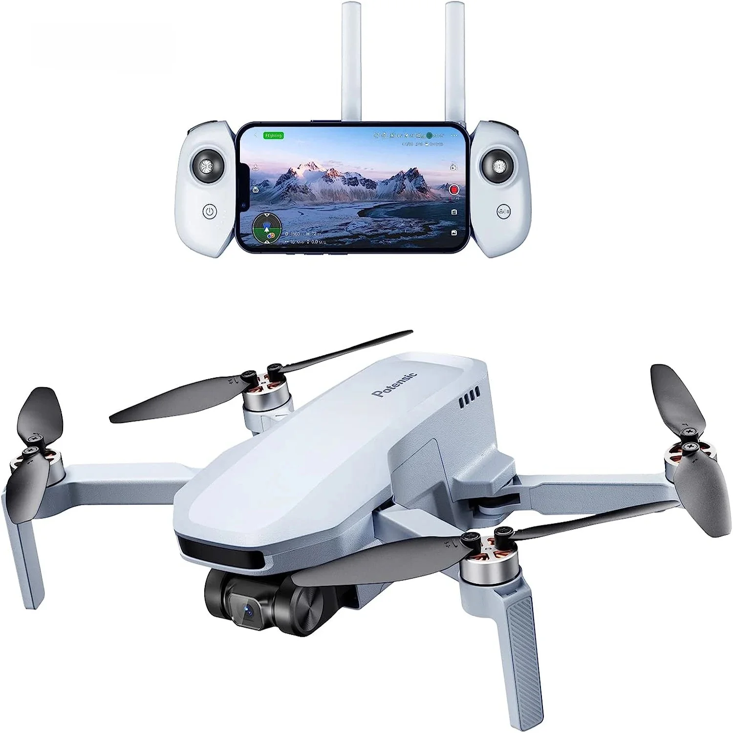 Potensische drones onder 249g GPS Auto Return Single Axis Gimbal EIS Professionele drone Max 4-KM Waypoint Flight Follow Me-ATOM SE - afbeelding 2