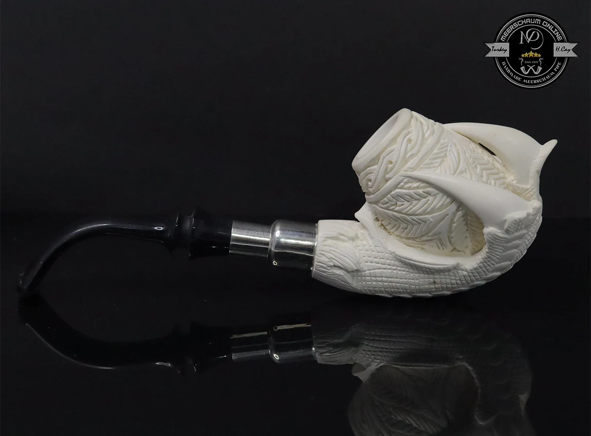 Handmade Block Meerschaum Eagle Claw Pipe