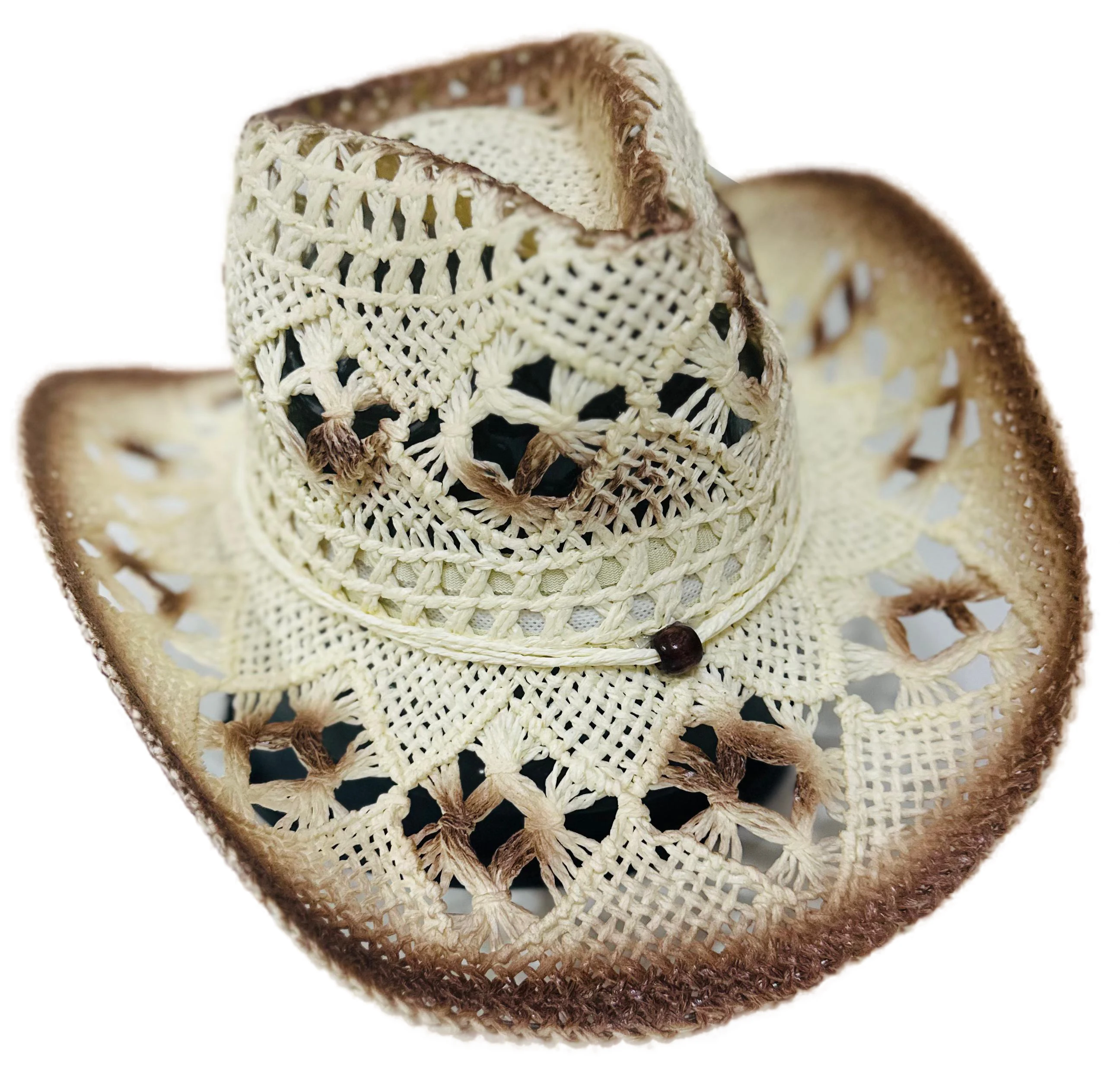 Country Hat Cream and Brown Country Rodeo Shows Pawn Cowboy Unisex