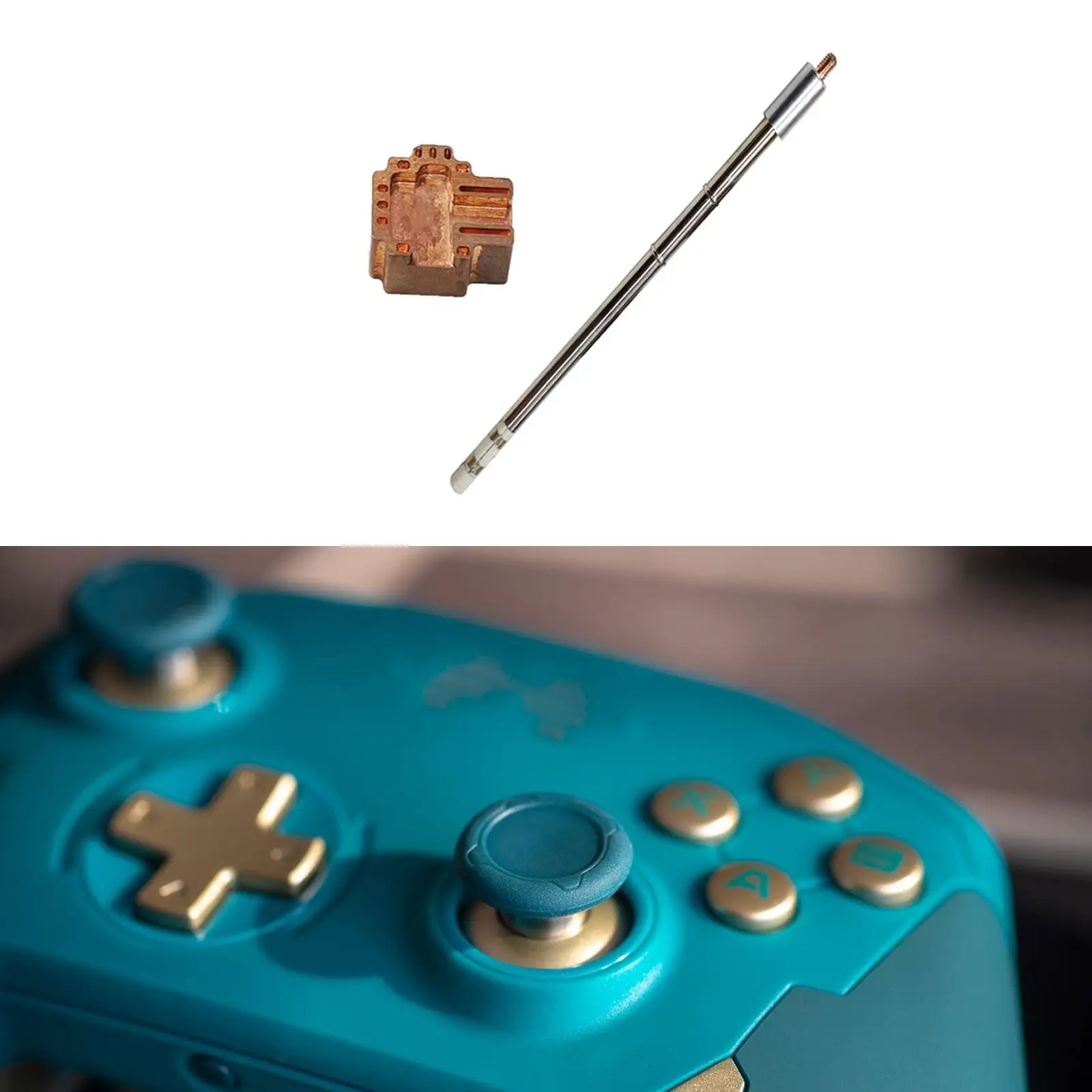 

Joystick Soldering Iron Tip T12 Heating Core Sturdy Controller Joystick Kit Soldering Wick Repair Tools for Switch Controller