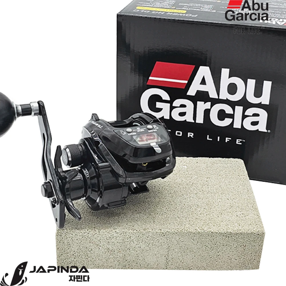 Abu Garcia Genuine POWER HG DLC Depth Measuring Reel, Flatfish Hanchi Squid Cham Tyrubber Depth Check Baitcast Reel, Powerful Dracs, Abu Garcia