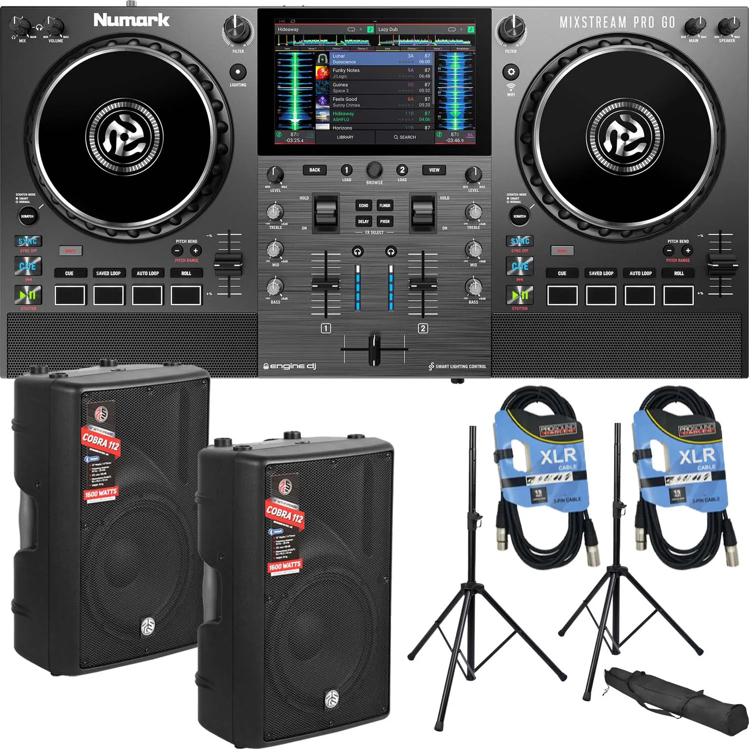 New Release Mixstream Pro Go Battery-Powered Standalone Streaming 2-Channel DJ Controller