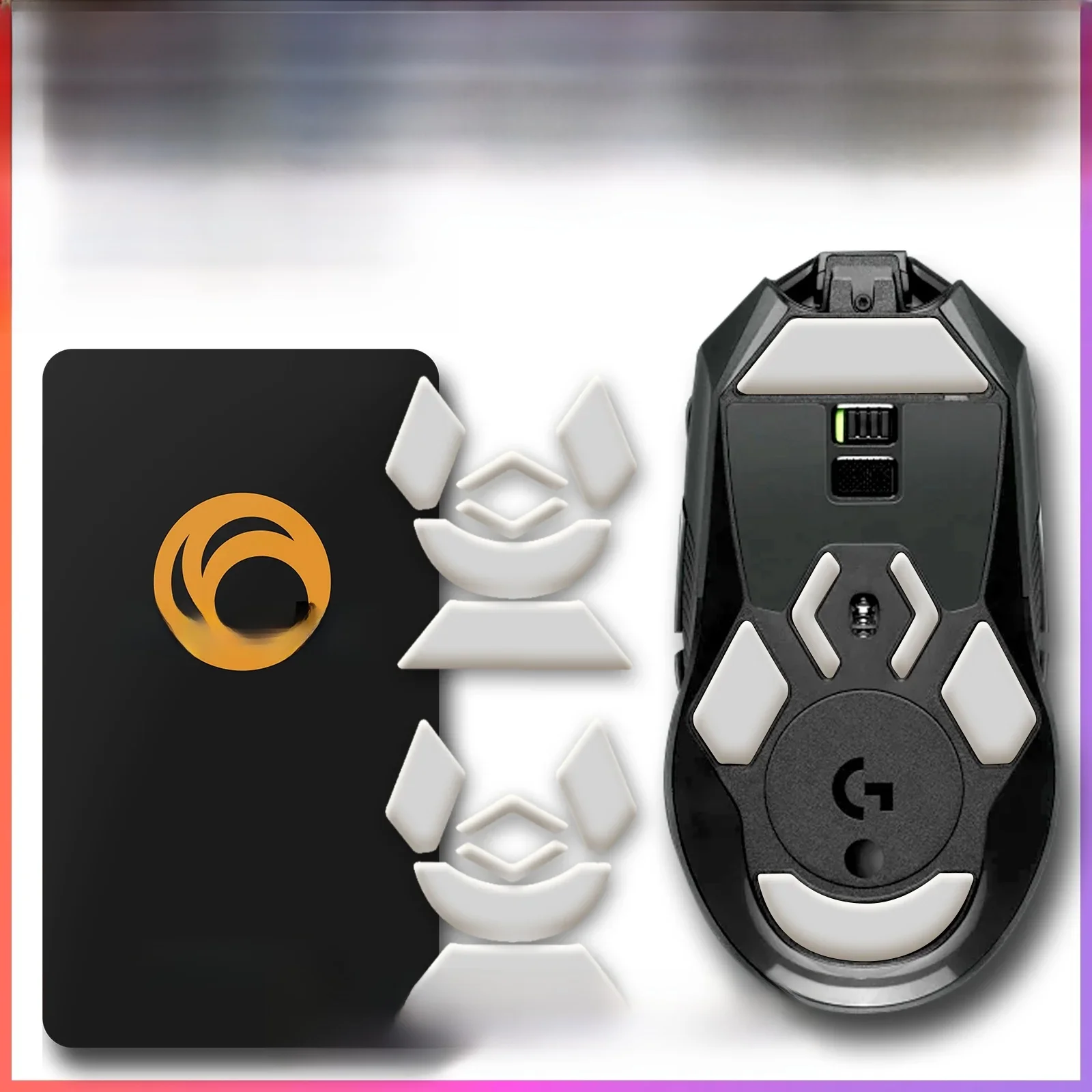 2 zestawy HASAKU zaokrąglone zakrzywione krawędzie nóżki myszy do gier łyżwy dla Logitech G903 e-sport podkładka pod mysz do gier wymiana — zdjęcie produktu 7