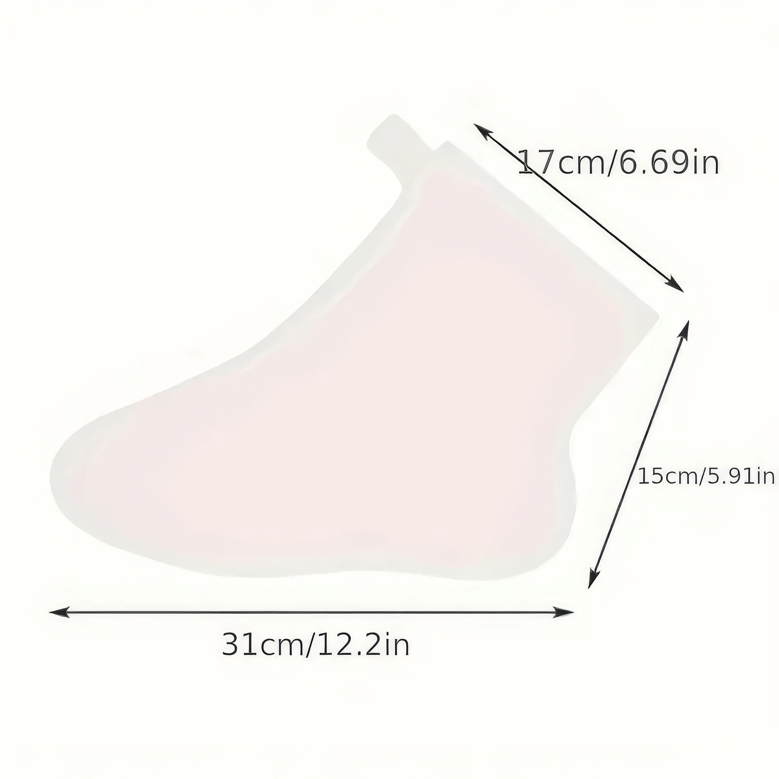 100 غطاء قدم شفاف للاستعمال مرة واحدة، عبوة مريحة، مقاس مريح، مناسب للسفر والاستخدام اليومي #3