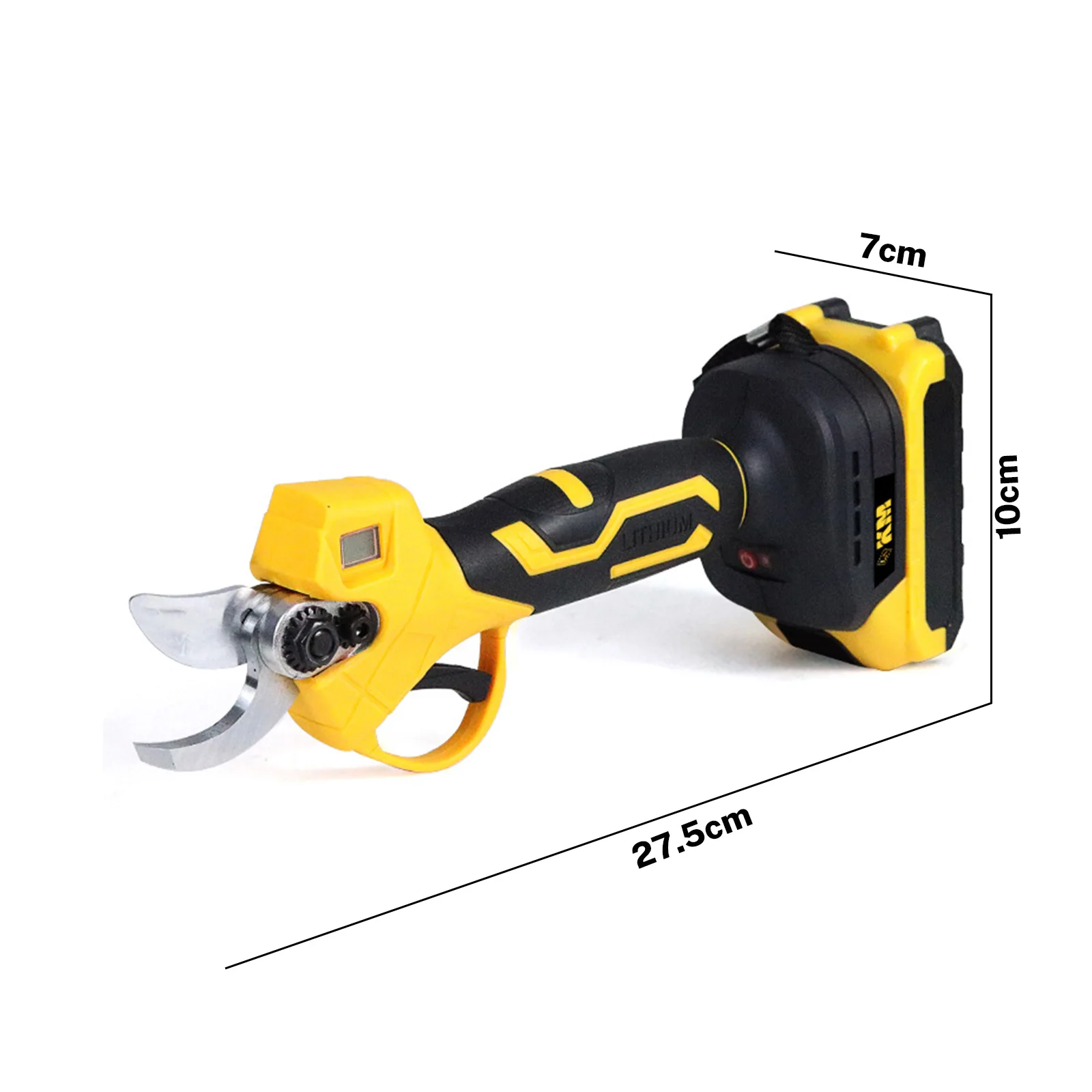 20-V-Akku-Elektroschere mit bürstenlosem Motor, SK5-Klinge aus hochlegiertem Stahl, maximale Schnittbreite 30 mm, wiederaufladbare Akku-Gartenschere für die Beschneidung von Obstbäumen und