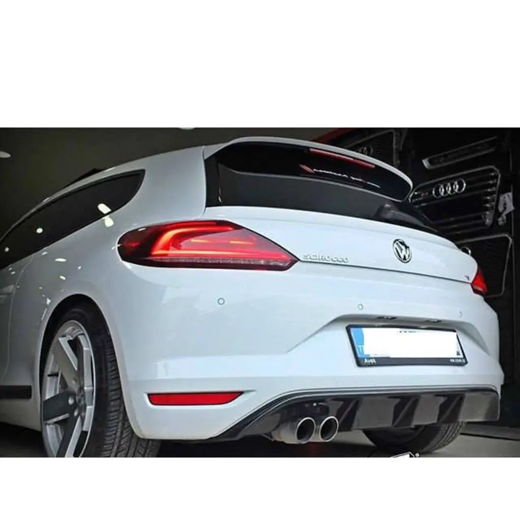 Rear Bumper Diffuser For VOLKSWAGEN Scirocco 2015 To 2021 Models-Auto Styling Spoiler Modified Spare Parts Quality Flap Splitter