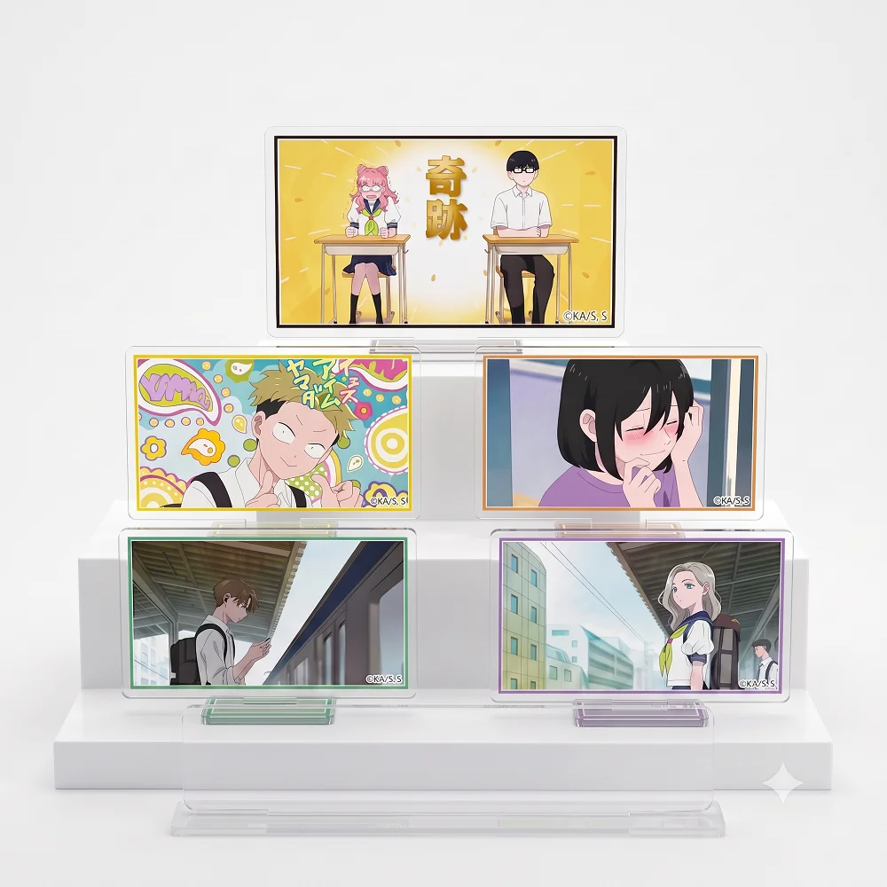 Anime You and I Are Polar Opposites Acrylic Stand Figure Suzuki Tani Manga Scene Photo Frame Model Desk Decor Gift Keychain