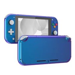 eXtremeRate Glossy DIY Custom Replacement Housing Shell with Screen Protector for NS Switch Lite - Chameleon Purple Blue