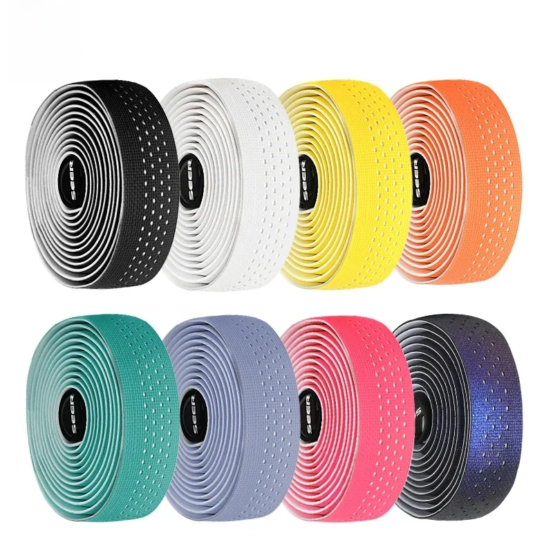 AliExpress NONE 1Pair Road Bike Handlebar Tape Anti Slip Silicone Gel Handlebar Tape Shock Absorption Cycling Bar Tape Bicycle Accessories