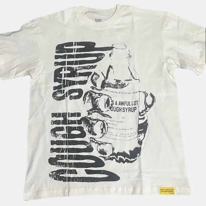 

Футболка с рисунком в стиле ретро, большая уличная футболка с короткими рукавами и круглым вырезом, гранж Y2K, эстетические повседневные топы унисекс в стиле Харадзюку