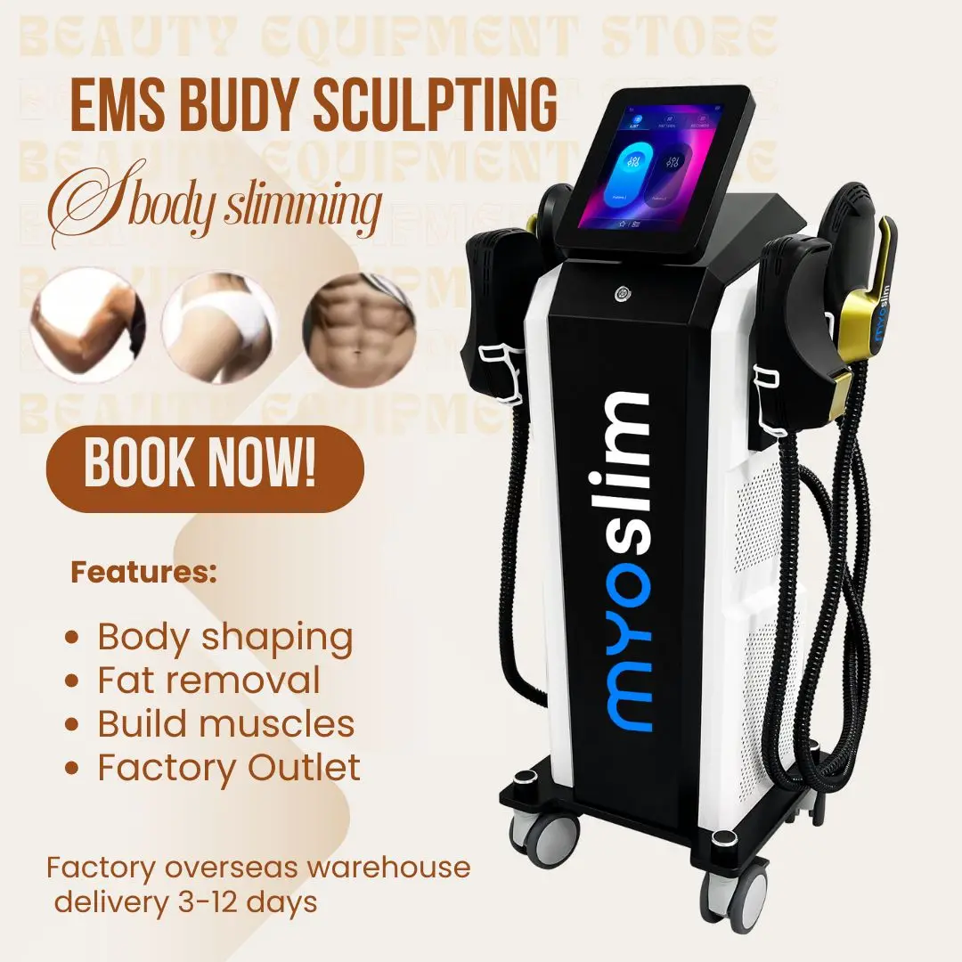 Ems Body Slimming Machine Body Sculpting Machine Electromagnetic Stimulate Sculpting Muscle Fat Burning Weight Lose Equipmen